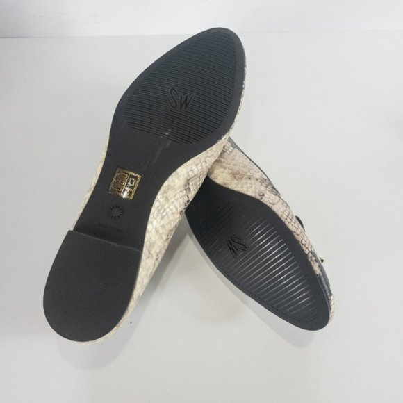 Stuart Weitzman Gabby Ballet Flats Roccia Grey Snake - Picture 4 of 4